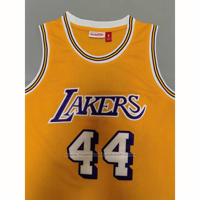 Maillot Los Angeles Lakers Jerry West #44 Mitchell & Ness 1971-72 Jaune